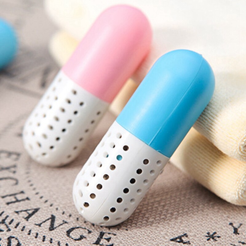 4Pcs Home Multifunctional Capsule-Shaped Shoe Deodorant Moisture-Proof Dryer Dehumidifier