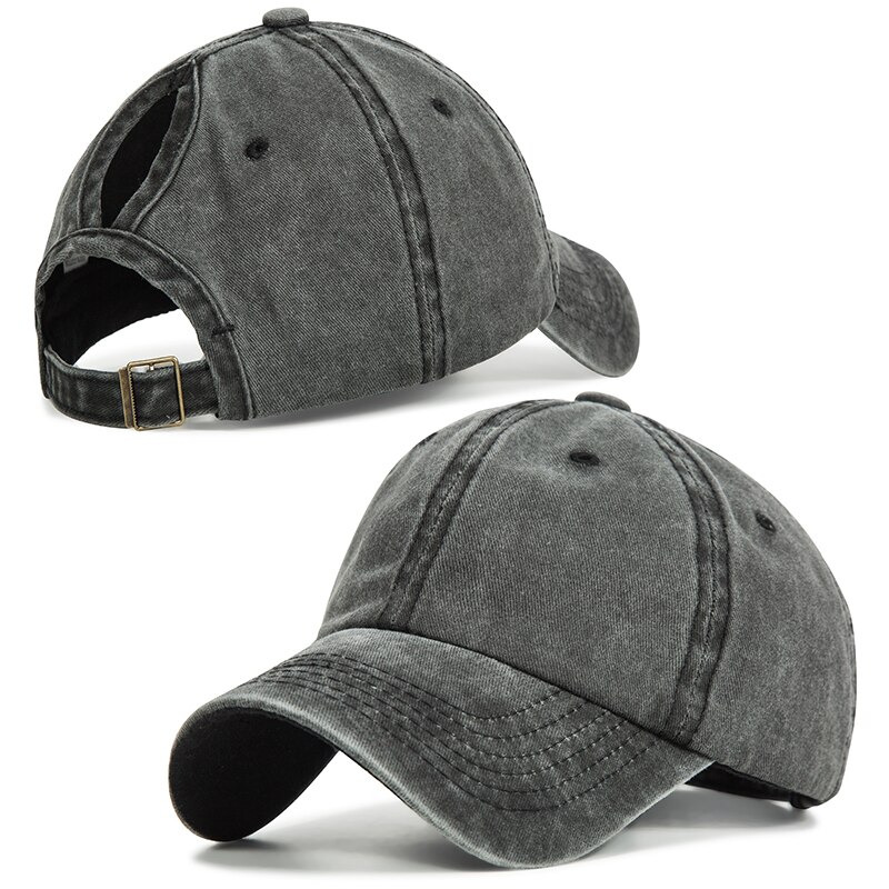Poninhäntä baseball -lippis naiset loma snapback puuvilla mukavuus kesähattu rento urheiluhatut säädettävissä
