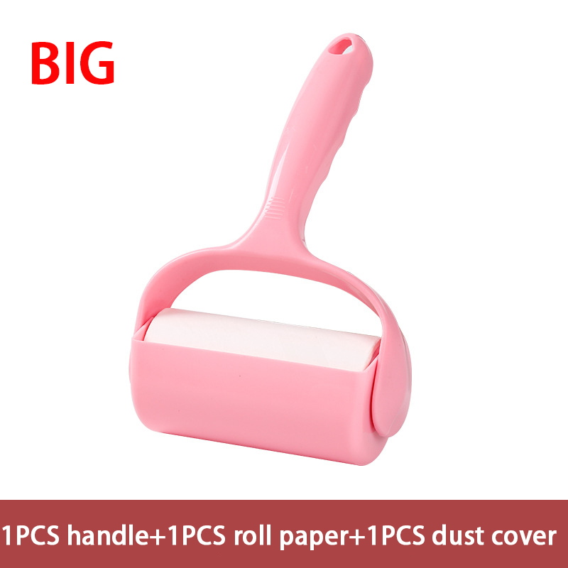 Extra Sticky Lint Rolle Washable Lint Sticking Roller Epilator CombTool Dog Cat Wool Roller Pet Hair Brush for Sofa Clothes: Big all set