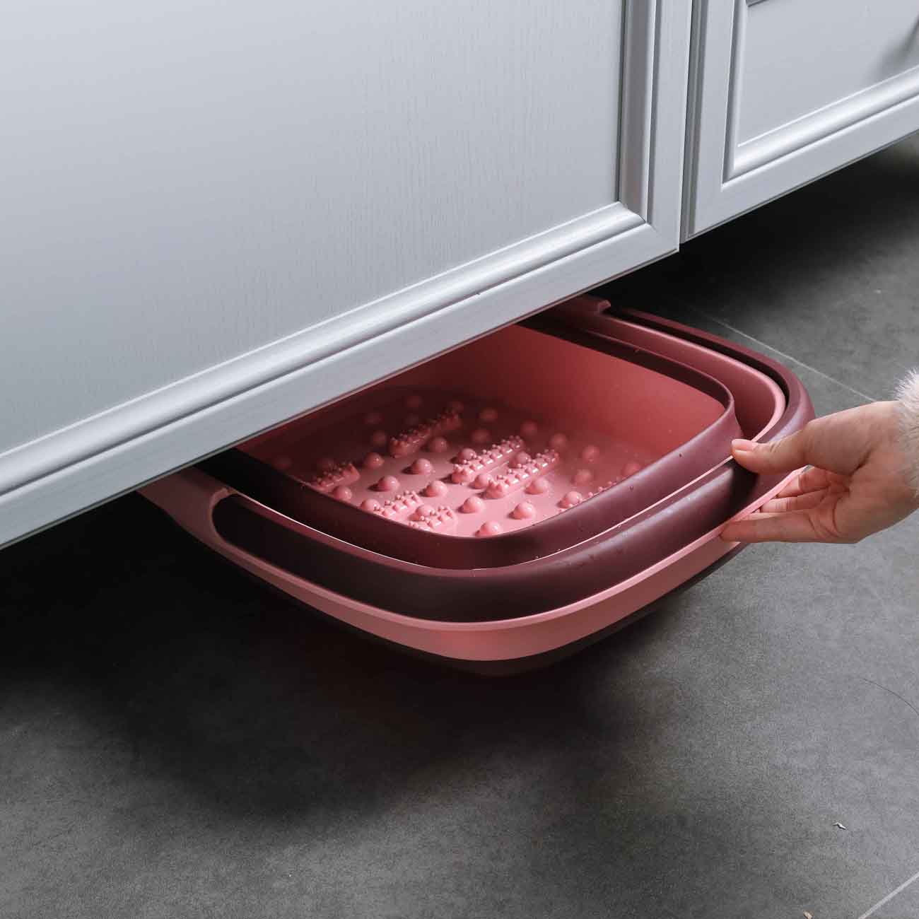 Grote Plastic Opvouwbare Emmer Voetenbad Emmer Badkamer Opvouwbare Voet Bad Wastafel Wasserette Emmers Draagbare Water Container