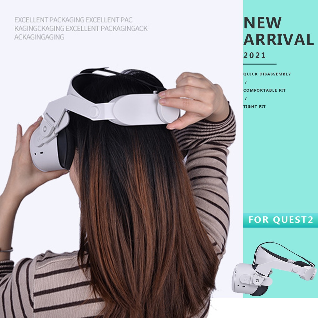 Adjustable halo Strap for Oculus Quest 2 VR,Increase Supporting forcesupport and improve comfort-Virtual Reality Access