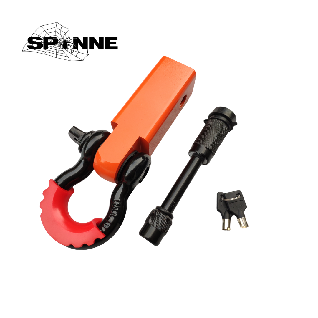 18000 Lbs 2 Inch Shackle Ontvanger Sleepwagen Trekhaak 4X4 Trekhaak: Oranje