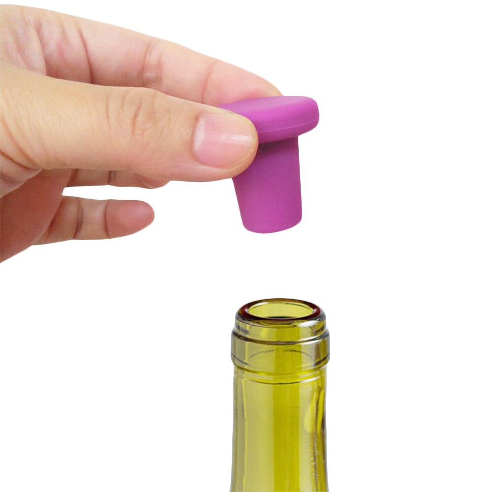 Tapones de silicona para botellas, tapón para botellas, herramientas de preservación de Bar familiar, , seguro y saludable para cocina, 6 colores