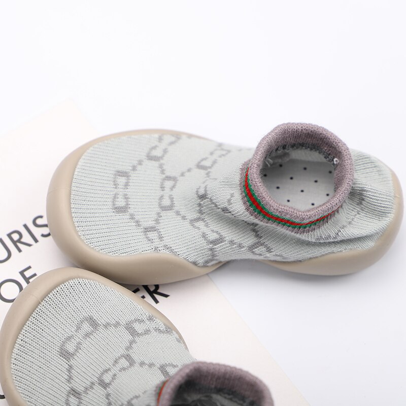 Baby Boys Girls Sock Shoes Non-slip Floor Socks Baby Soft Rubber Sole Toddler Sneakers Socks Baby Socks with Rubber Soles Shoes