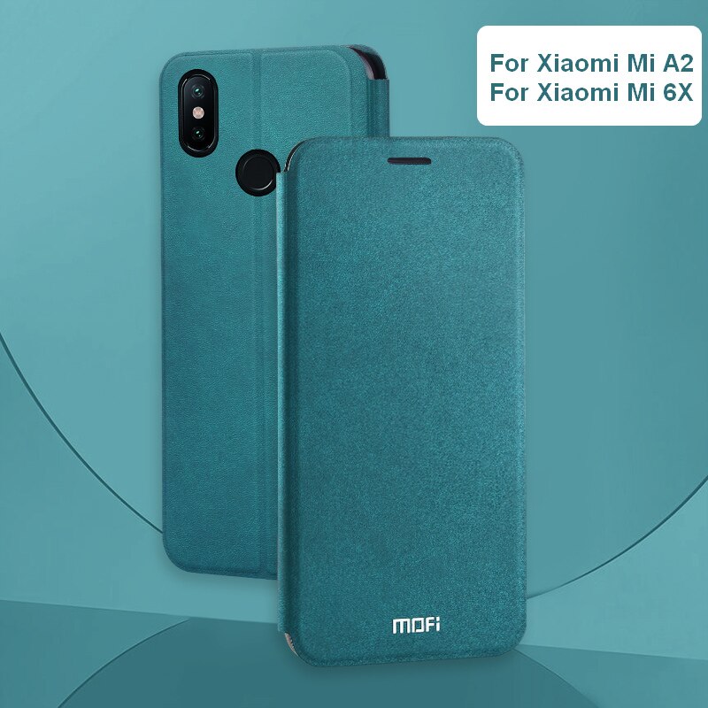 Mofi Slim Flip Case For Xiaomi A2 / For Xiaomi Mi 6X / For Xiaomi Mi 6 Case PU Leather + TPU Silicon Cover Phone Funda Coque