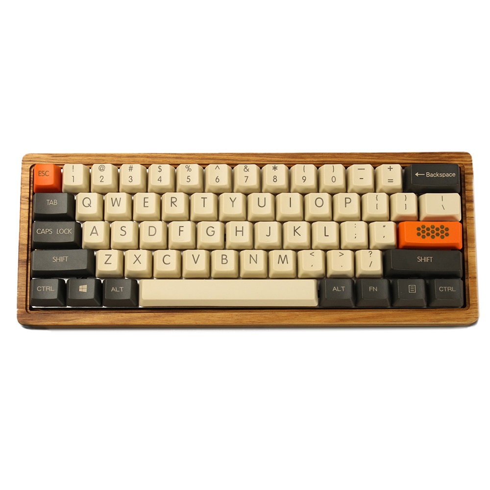 YMDK Carbon 61 87 104 Top Print Blank Keyset Thick PBT OEM Profile Keycaps Suitable For MX Mechanical Keyboard