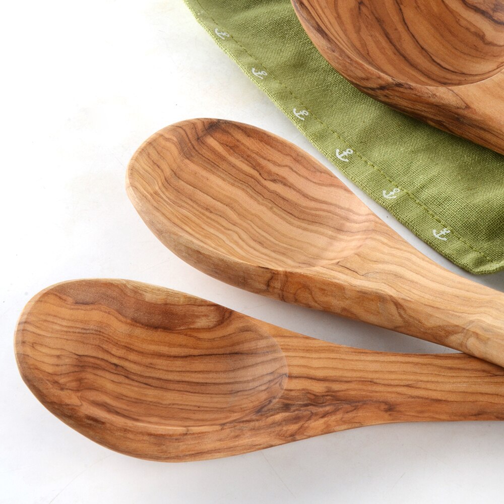 Olijf Houten Gebruiksvoorwerp kitchenwares houten hand gemaakt Spatel en Lepel # 600R