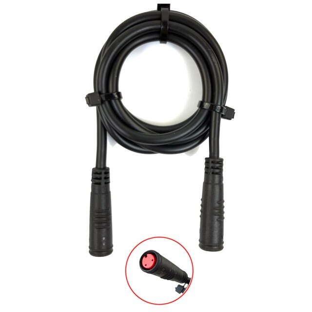 2/3/4/5 Pin Kabel Ebike Display Connector Waterdichte Connector Signaallijn 80Cm Elektrische Fiets Display Extension kabel Connector: 2pin Female