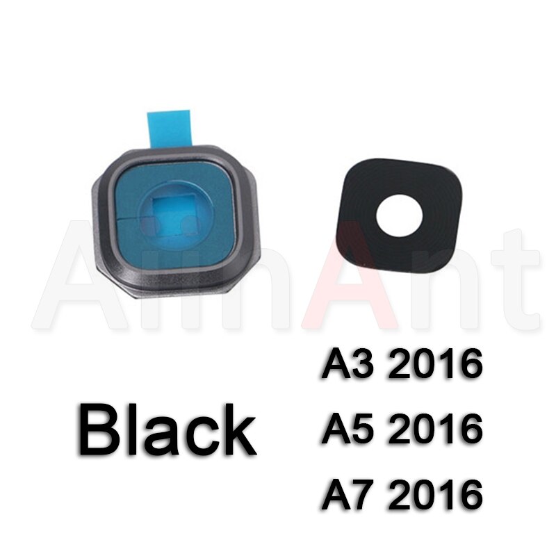 Aiinant Original Zurück Hinten Kamera Glas Objektiv Ring Abdeckung Für Samsung Galaxy A3 A5 A7 A310 A510 A710 mit Aufkleber: A310 Black