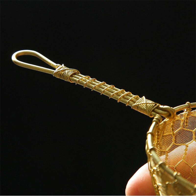 1pcs Fine Copper Bar Cocktail Strainer Handcrat Conical Cocktail Sieve Great For Removing Bit From Juice Julep Barware