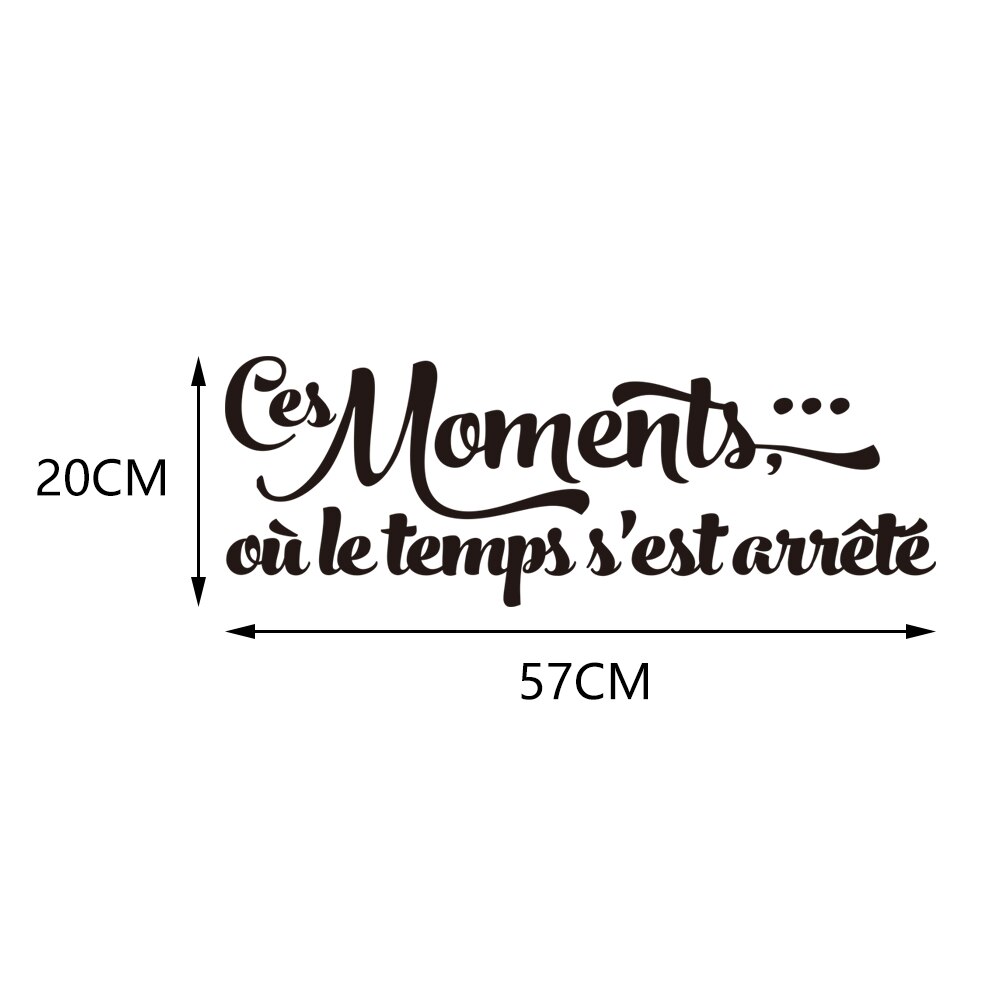 Removable Vinyl PVC Wall Stickers Muraux Quote In This Moment Time Stand Still Words Lettering Wall Decal Living Room Decoration