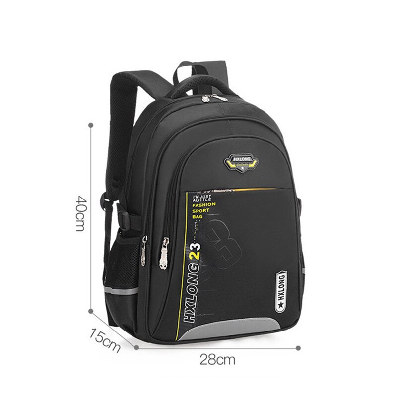 Mais novo crianças sacos de escola para meninas meninos escola mochila preto mochilas escola primária crianças grande mochila escolar: small black