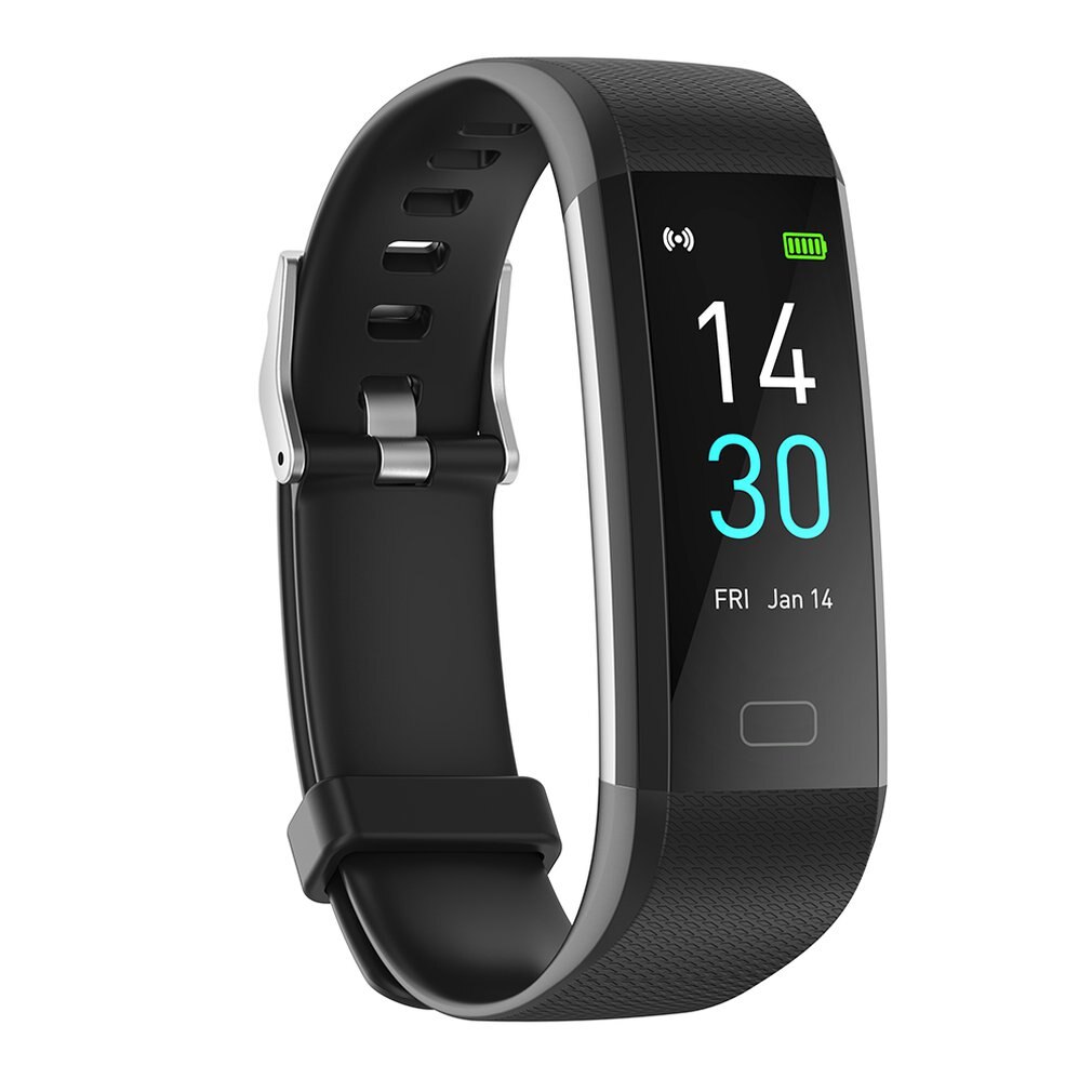 Runmifit S5 Smartwatch saluto Banda tenere sotto controllo Smartwatches Nero accorto Vigilanza di Forma Fisica Traker Impermeabile Senza Fili androide Ios: nero