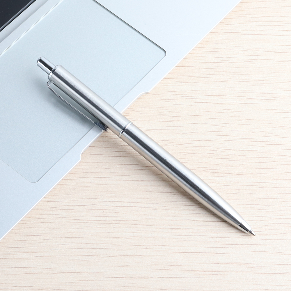 Luxury Metal Ballpoint Pen Writing 0.7mm Black Blue Ink Ball Point Pens Stationery School Office Supplies Business: Yellow / black