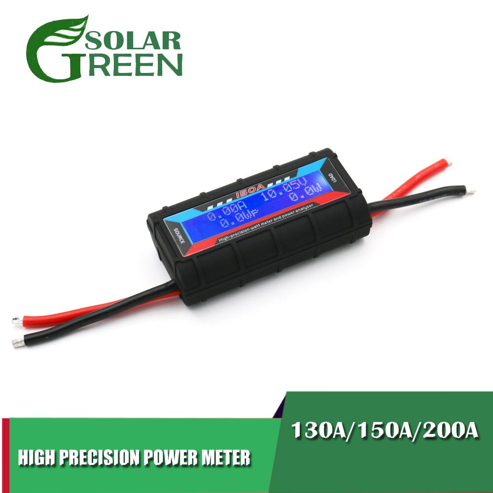 130A 150A 200A Rc Hoge Precisie Watt Meter En Power Analyzer W/Backlight Lcd Voor Rc Drone Lipo Batterij connector