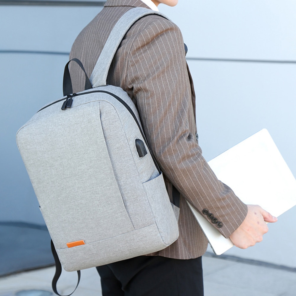 Jodimitty wasserdichter 14- zoll-laptop-rucksack aus nylon, schultasche, mochilas feminina, lässige schultasche mit usb-ladefunktion für männer und frauen