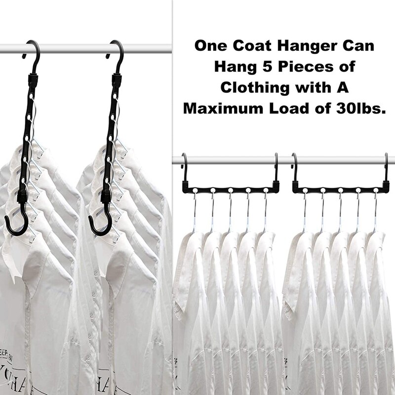 Kast Organisatoren En Opslag, Closet Organizer Hanger Voor Zware Kleding, 12 Pack Closet Opslag Ruimtebesparend Hangers