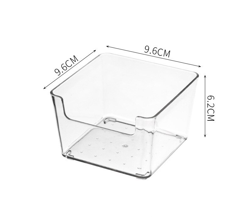 Kitchen for Storage The Drawer Separator Desk Divider Makeup Organizer Closet Chest Underwear Tableware Tool Box Dresser Plastic: Small square box