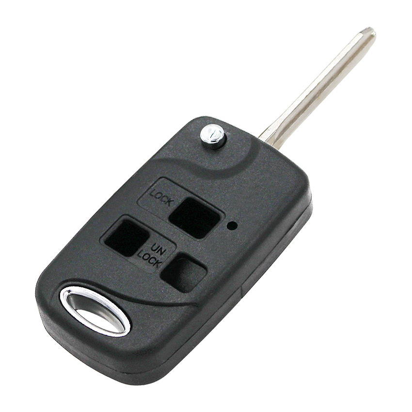 Replacement 3 Button Flip Conversion Key Fob Case Folding Remote Key Shell for Toyota Celica Avensis RAV4 Prado Camry TOY43