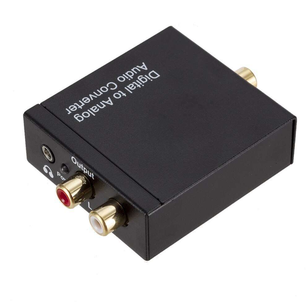 Digital to Analog Audio Converter 3.5mm Optical Fiber Toslink Coaxial Signal to RCA R/L Audio Decoder SPDIF ATV DAC Amplifier