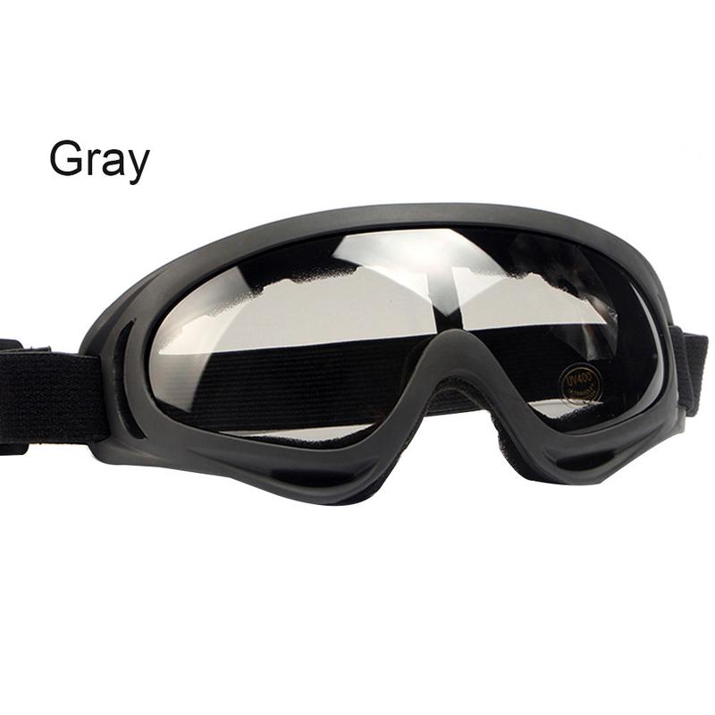 7 Kleuren Anti Fog Stof Wind Uv Ski Sneeuw Snowboard Goggles Helm Ski Zonnebril Bril Verstelbare Riem: Gray