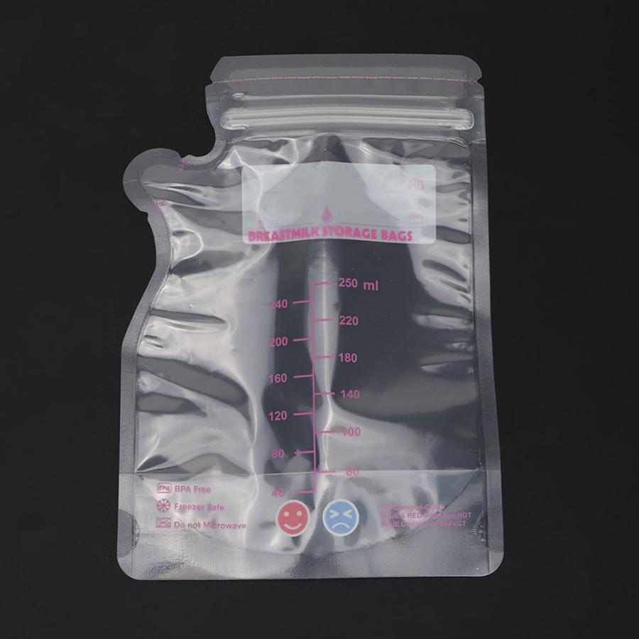 30 stk 250ml babymodermælksopbevaringspose engangsmodermælksforseglet pose babymælkfodringsposer postnatal forsyninger