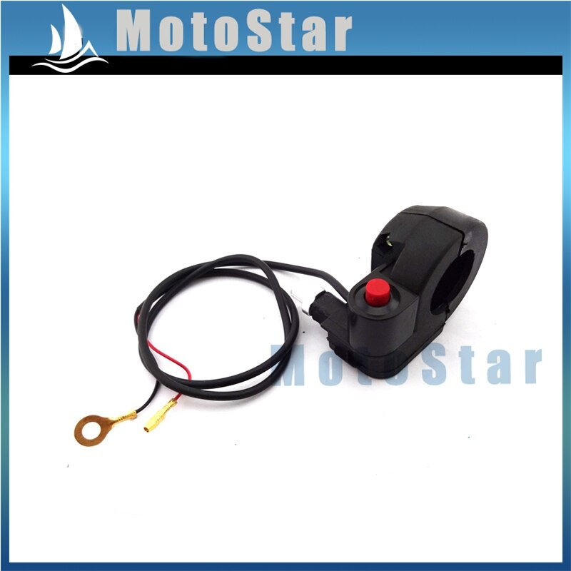 Boîtier de poignée d'accélérateur pour Mini Moto, 7/8 pouces, 22mm, interrupteur marche/arrêt, pour Pocket Bike chinois 47cc 49cc