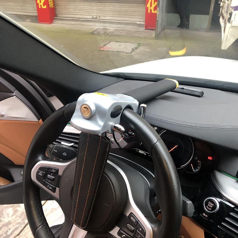 Universele Auto Stuurslot Opvouwbare Anti-Diefstal Beveiliging Auto Sloten Auto Steering Lock Anti Diefstal