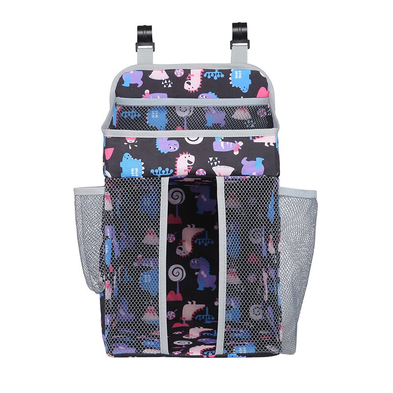 Baby Storage Organizer Hanging Crib Diaper Bag Foldable Large Gray Nappy Caddy Organiser For Changing Table Crib Playard Or Wall: 25x20x43cm-TI664A