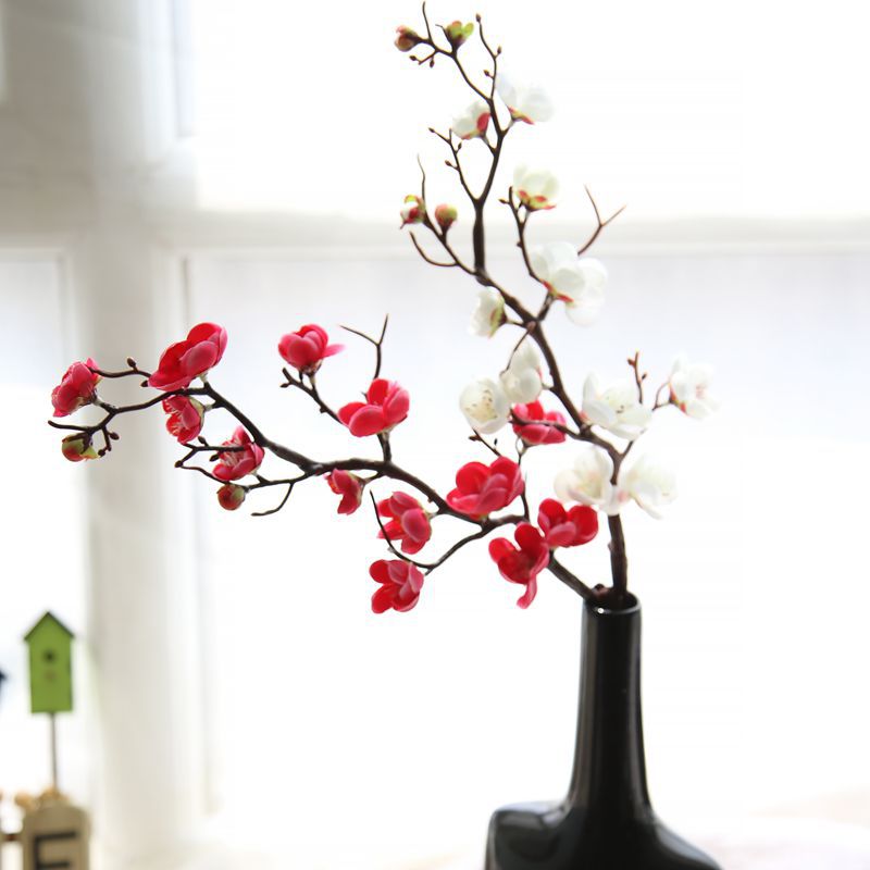 60 cm Cherry Pruimenbloesem Kunstzijde bloemen flores Sakura boomtakken Home tafel woonkamer Decor DIY Bruiloft Decoratie