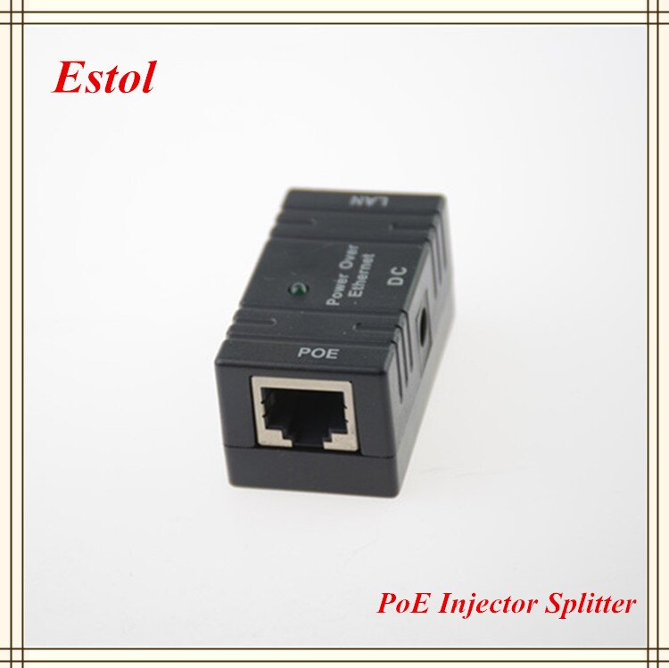 10 Stks/partij RJ45 Connector Poe Injector Power Over Ethernet Adapter Schakelaar Voor Ip Camera, ip Telefoon Adapter Converter Cctv Ap