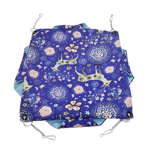 Huisdieren Hangmat Katoen Hamster Muis Opknoping Kat Bed Huisdier Eekhoorn Hamster Gedrukt Double Layer Hangmat Opknoping Bed Zachte Huis Nest: Elk / M