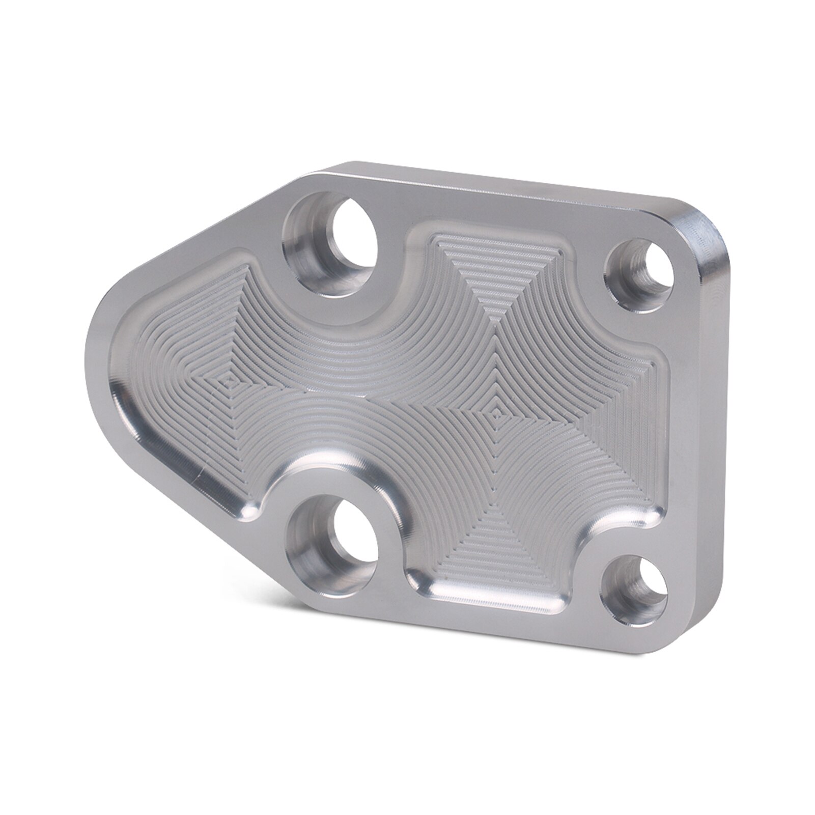Fuel Pump Plate Billet Fuel Pump Block OFF Plate for Chevy SBC 283 327 350 Engine