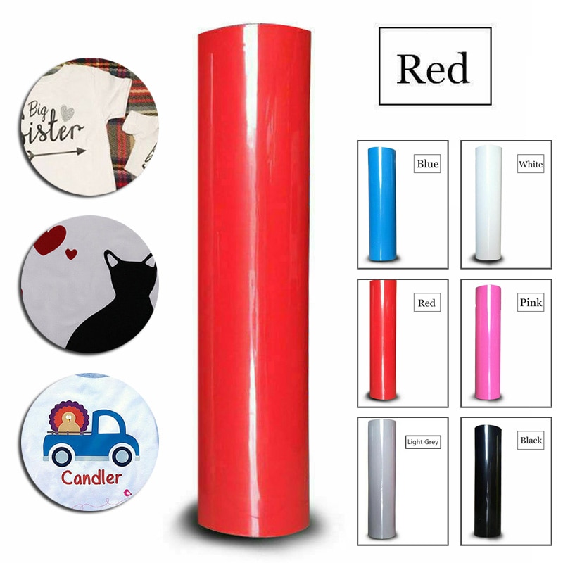 Camiseta de transferencia de calor de PU, vinilo textil, película de Cricut, troquelado de vinilo, 20x100cm, materiales de papel, decoraciones para camisetas, ropa