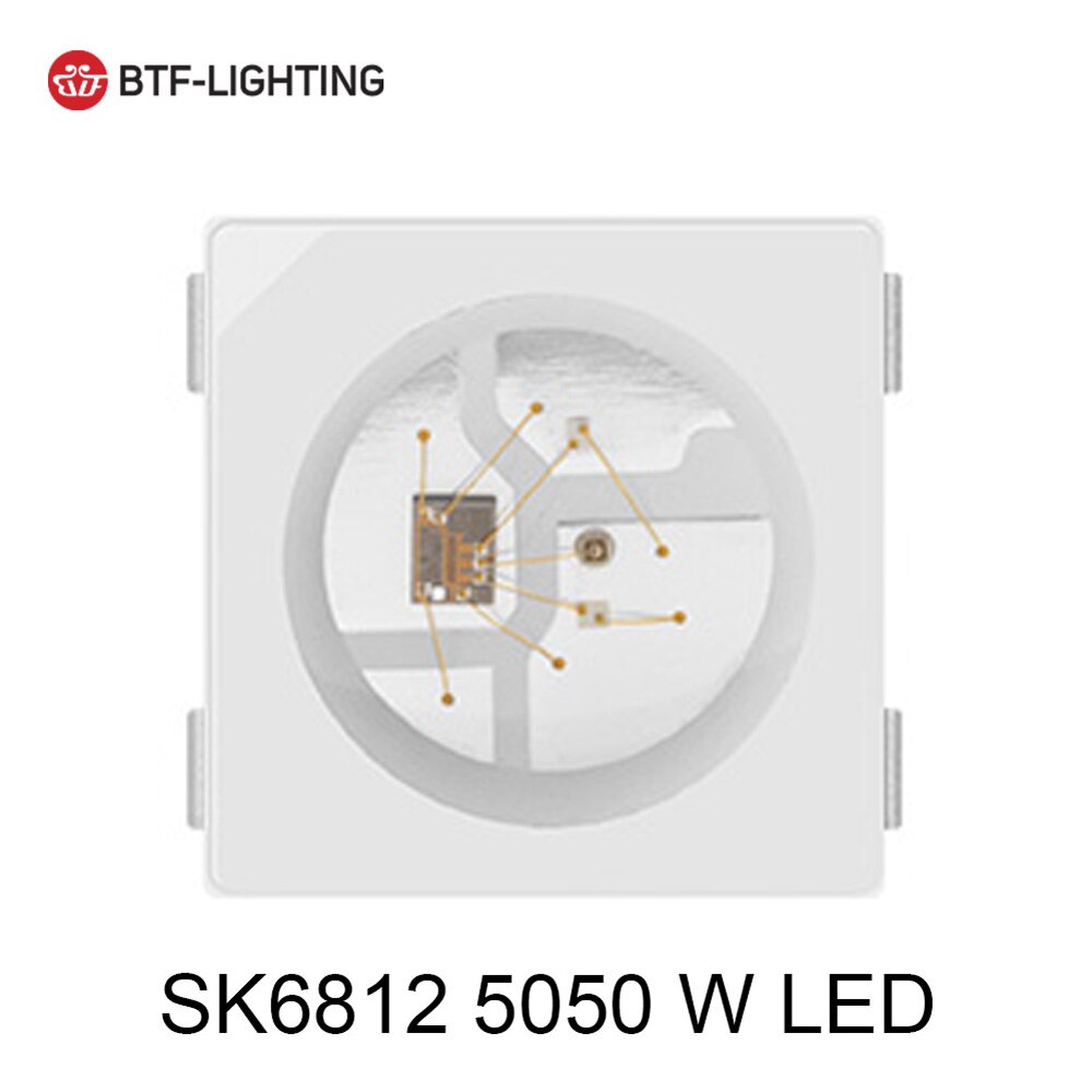 10 pcs WS2812B LED Chips SK6812 RGBW Lights Chip Individually Addressable WWA WS2811 IC SK9822 APA102 WS2813 RGB 3535 5050 DC5V: White RGB5050 SK6812