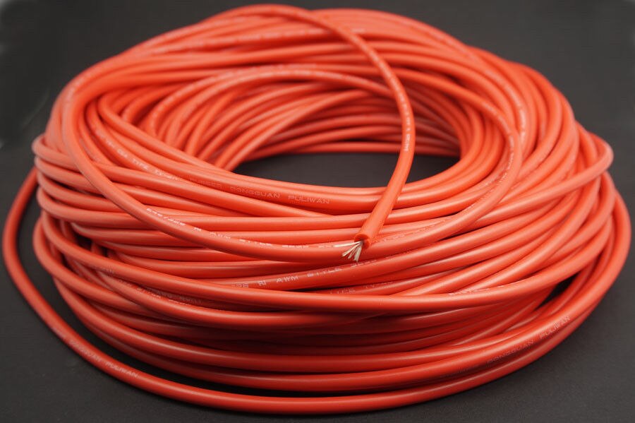 Silicone Draad Super flexibele hoge temperatuur Hoogspanning Kabel-22AWG 40KV