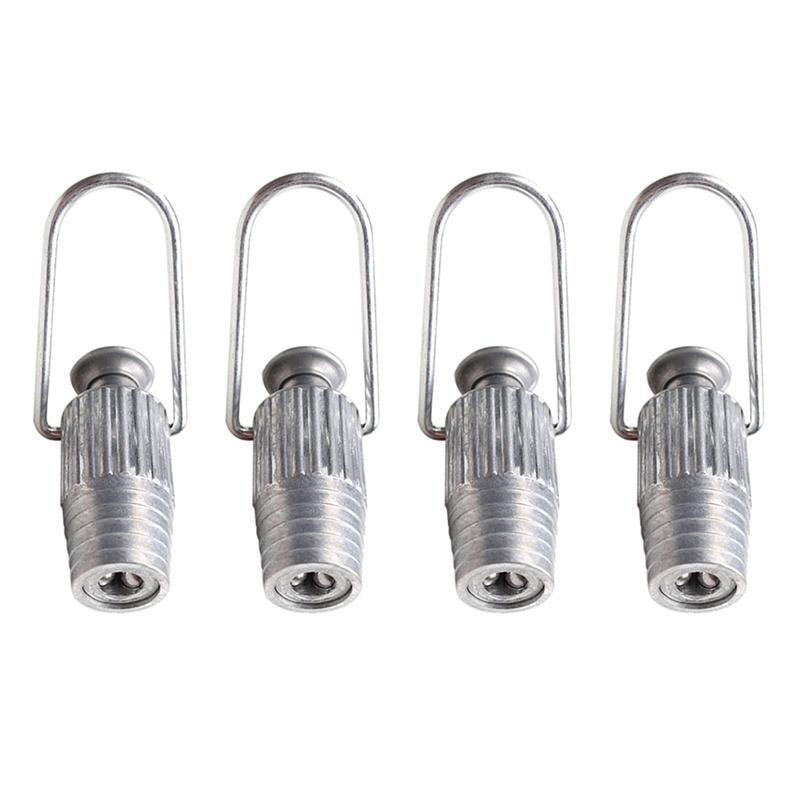 Metal Clothesline Tightener Aluminium Clothes Line Grips Clothesline Thread Tightener Aluminum Thread Tightener Storage Rack: 4 PCS