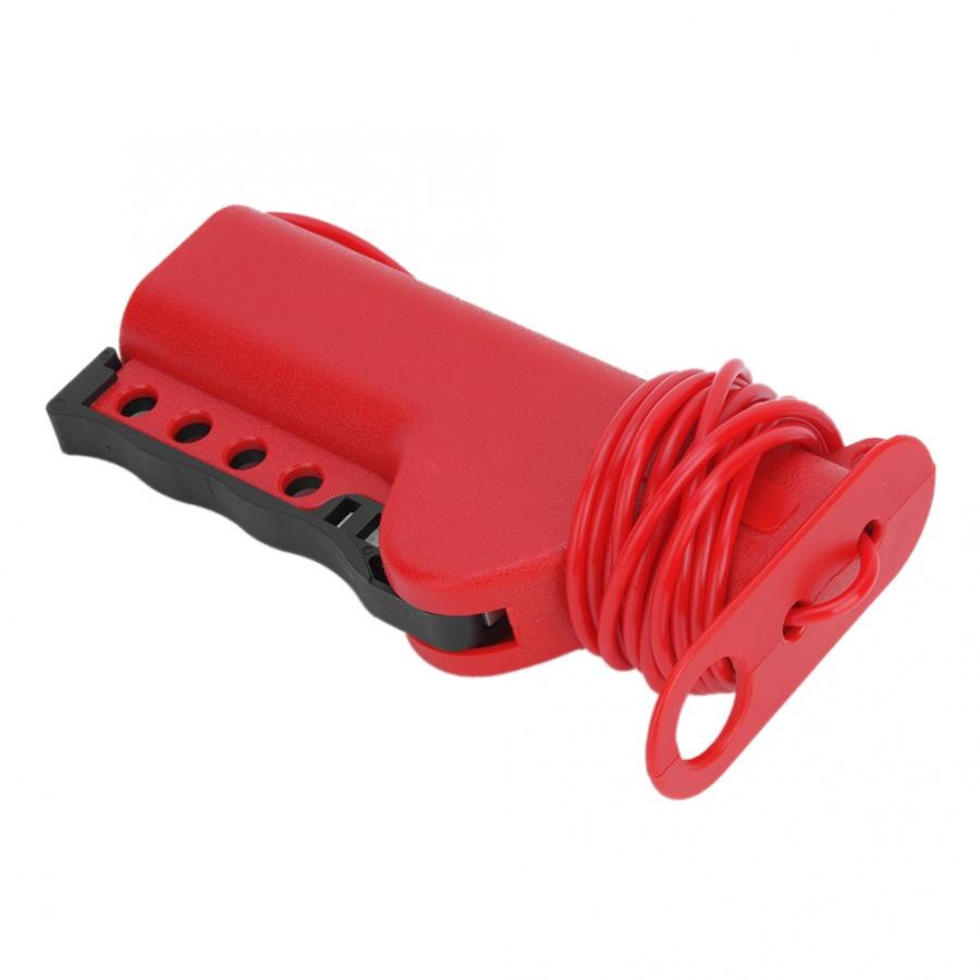 Safety Cable Lockout Adjustable Nylon Cable Lockout Irregular Industrial Equipment Safety Lock Device 1.6m / 5.2ft