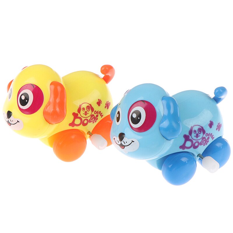 8*6*6,5 cm Lustige freundlicher Baby Spielzeug Karikatur Ebene Hund Wind hoch Spielzeug Uhrwerk Pädagogisches Spielzeug