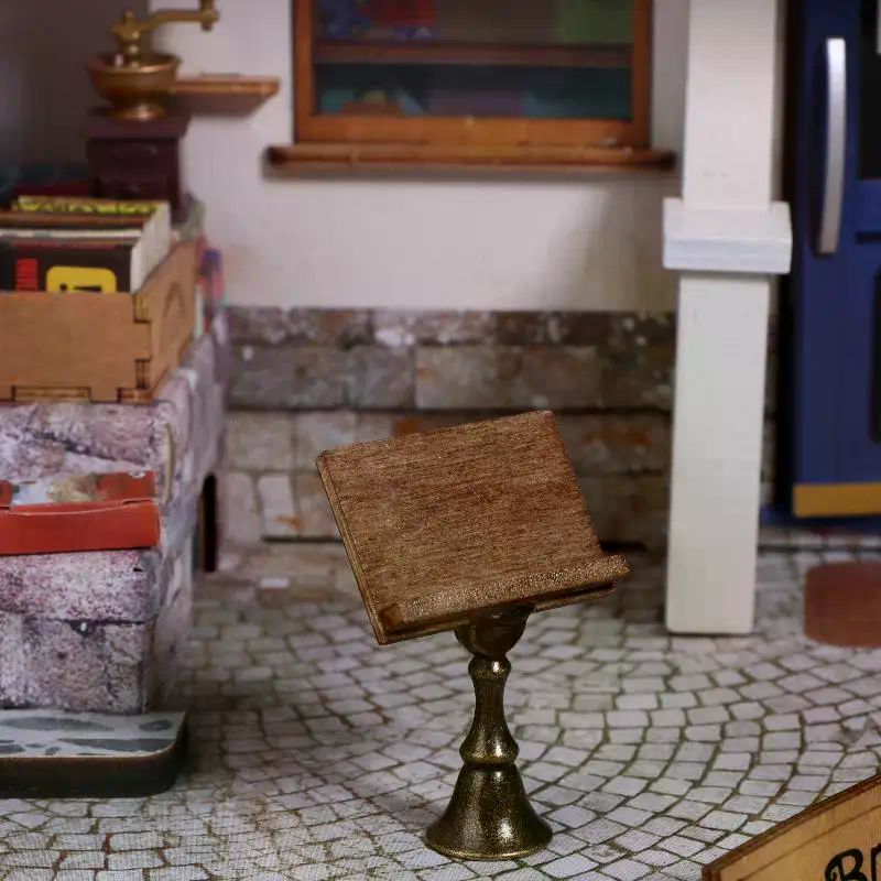 1/12 Puppenhaus Miniatur Magie Buch Lesen Stehen Modell Möbel Zubehör Für Puppe Haus Dekor Kinder Pretend Spielen Spielzeug