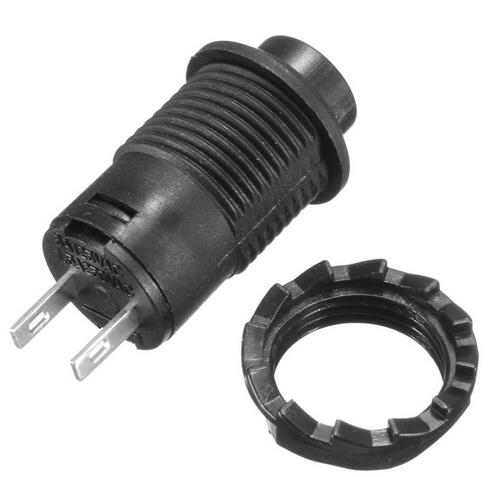 Newest 10pcs 12V Car Boat Dash Locking Latching OFF- ON Push Button Switch Black 12mm