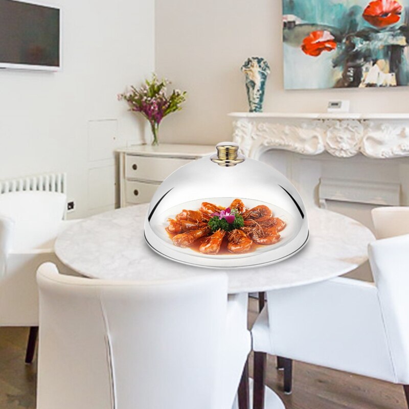 Stainless Steel Dome Dish Cover Table Food Cover Food Cover Western Restaurant Cover Teppanyaki Dish Cover