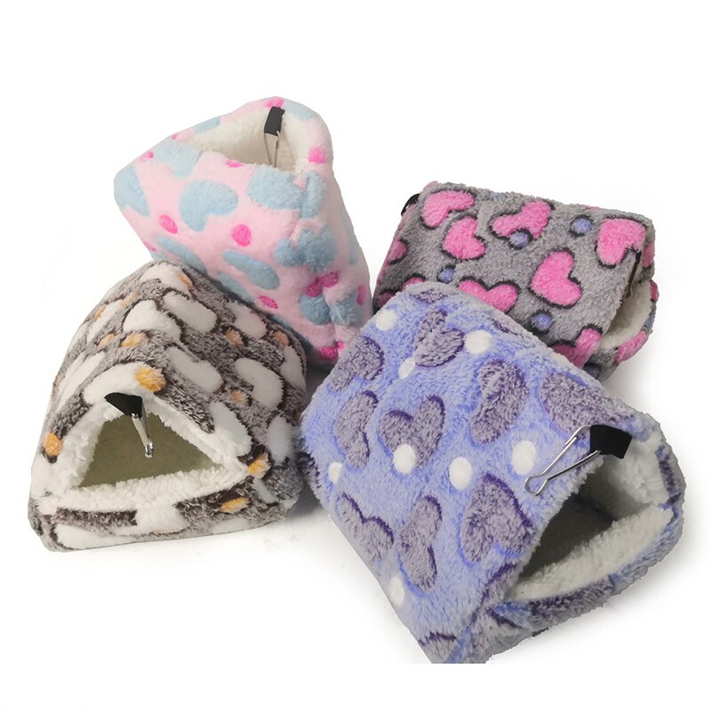 Opknoping Huis Cavia Kooien Slapen Bed Hangmat Voor Hamster Eekhoorn Suiker Zweefvliegtuig Kleine Dieren Huisdieren Zachte Katoen Fleece