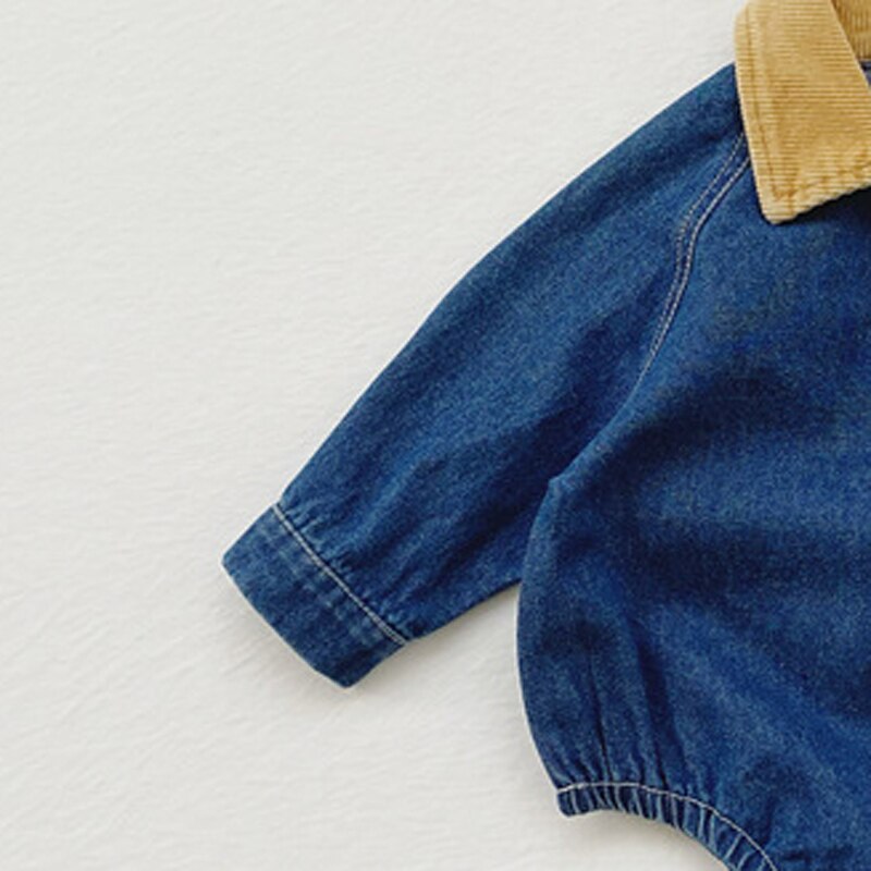 MILANCEL-ropa de primavera para bebé, monos para niño pequeño, Mono vaquero infantil, para niño pequeño de una pieza,