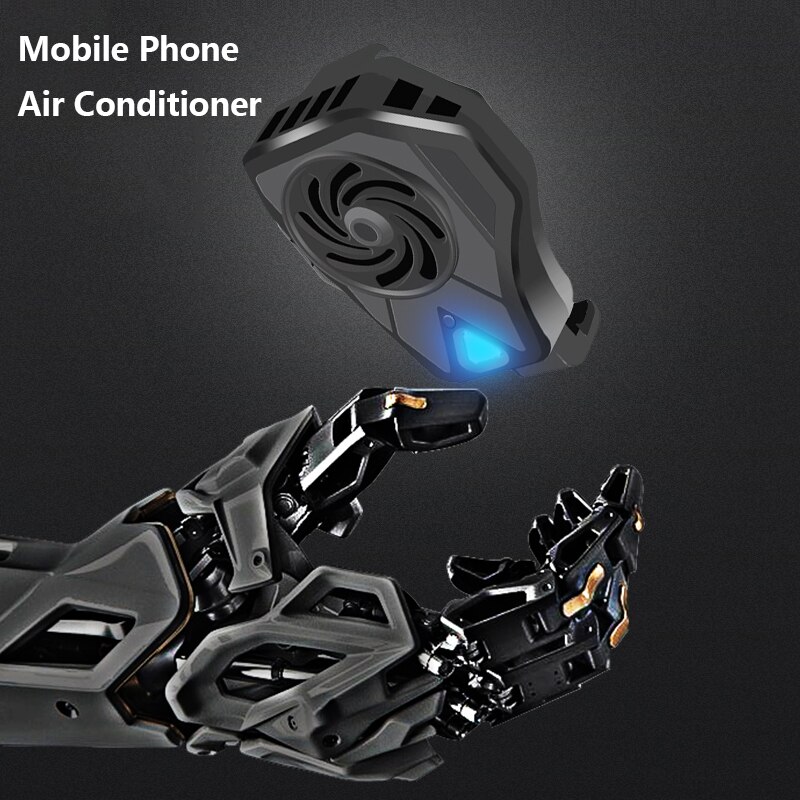 Universal Mobile Phone Radiator Gaming Phone Cooler Adjustable Portable Fan Holder Heat Sink For IPhone 12 Samsung Huawei Xiaomi