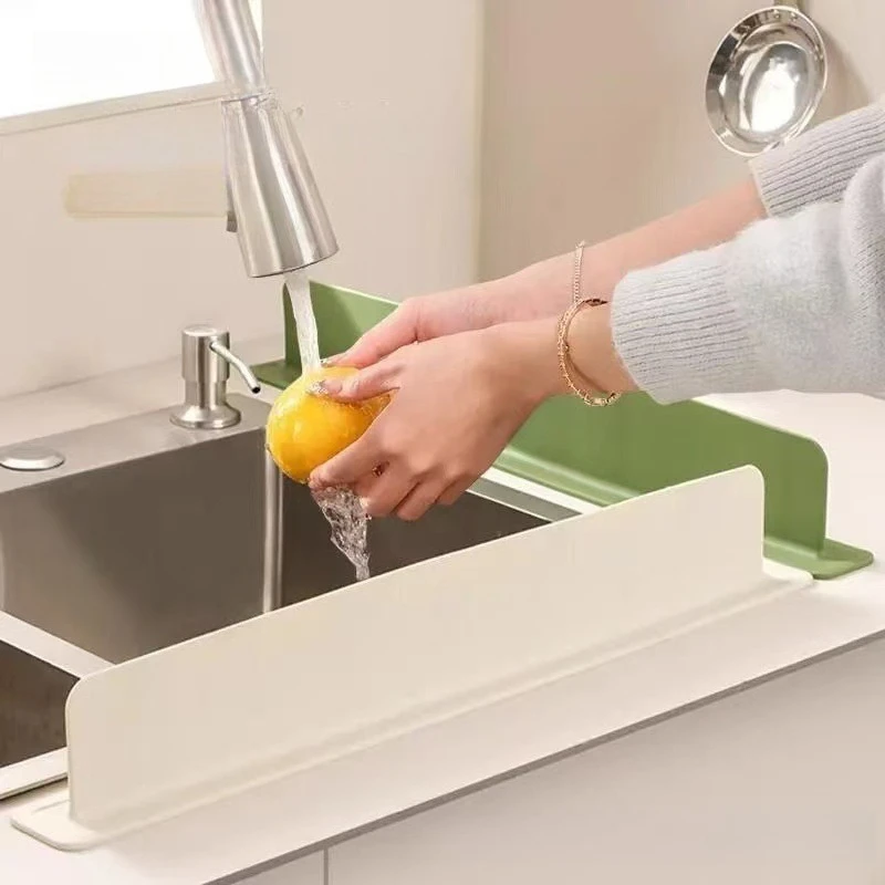 Küche Waschbecken Wasser Spritzschutz Waschbecken Anti-spritzwasser Stopper Silikon Wasserdicht Spritzschutz küche Anti-wasser Bord