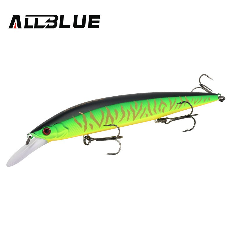 ALLBLUE SHANKS 130MR SP señuelo de pesca suspender Jerkbait 23g de tungsteno a sistema de tiempo fundido Wobbler 2,5 m Minnow esca artificial