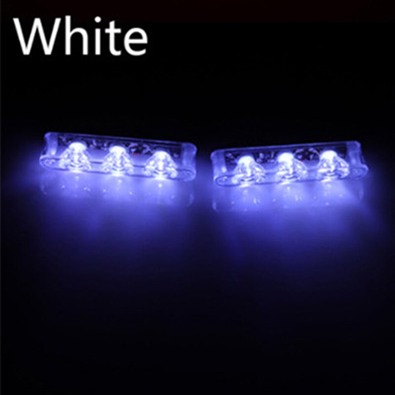 2x3LED Krankenwagen Polizei licht DC 12V Strobe warnen licht für Auto Lkw Notfall Licht Blitz stroboskop Licht Signal licht: Weiß