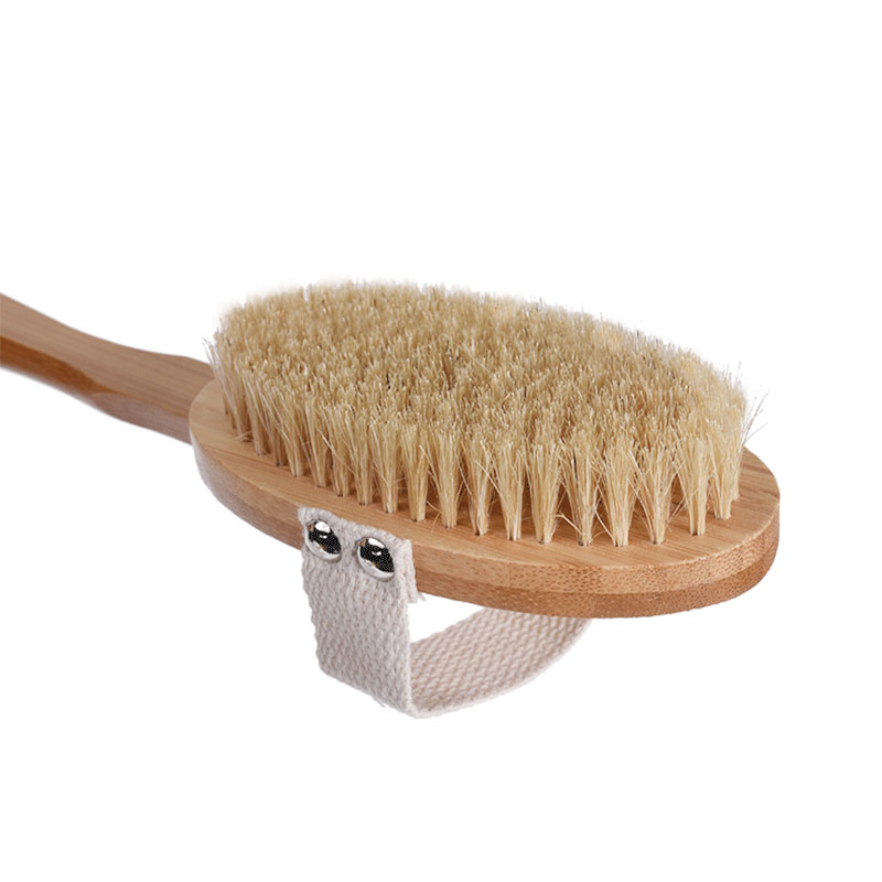 natural bristle bath brush super long handle wooden bristles soft hair rub back shower massage Shower Brush Body brush
