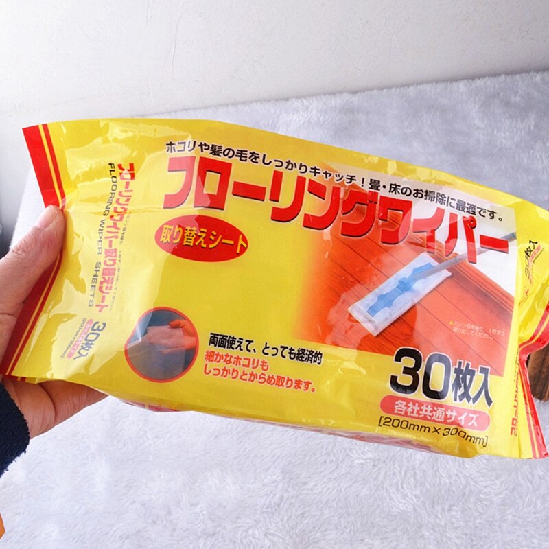 180PCS Disposable Sheets Floor Cleaning Wipe Electrostatic Mop Dust Paper